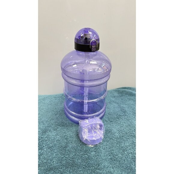 Bluewave Daily 8 Sports Water Bottle Jug w/2 Caps/Straw - Gym Fitness Diet 1.9L - Picture 10 of 16